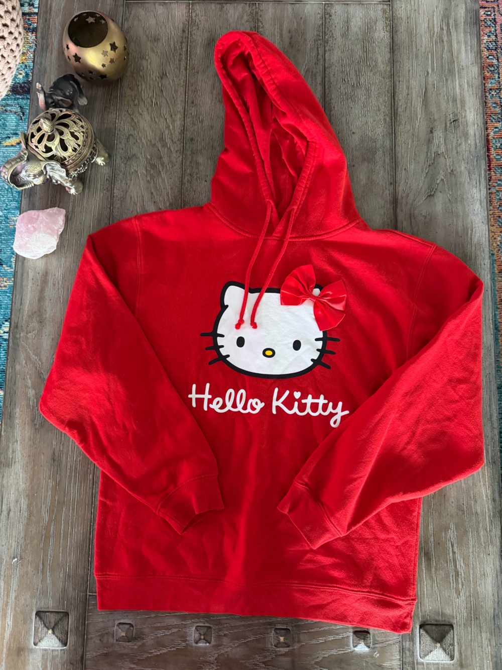 Hello Kitty Red Hoodie with Bow - Picture 2 of 6